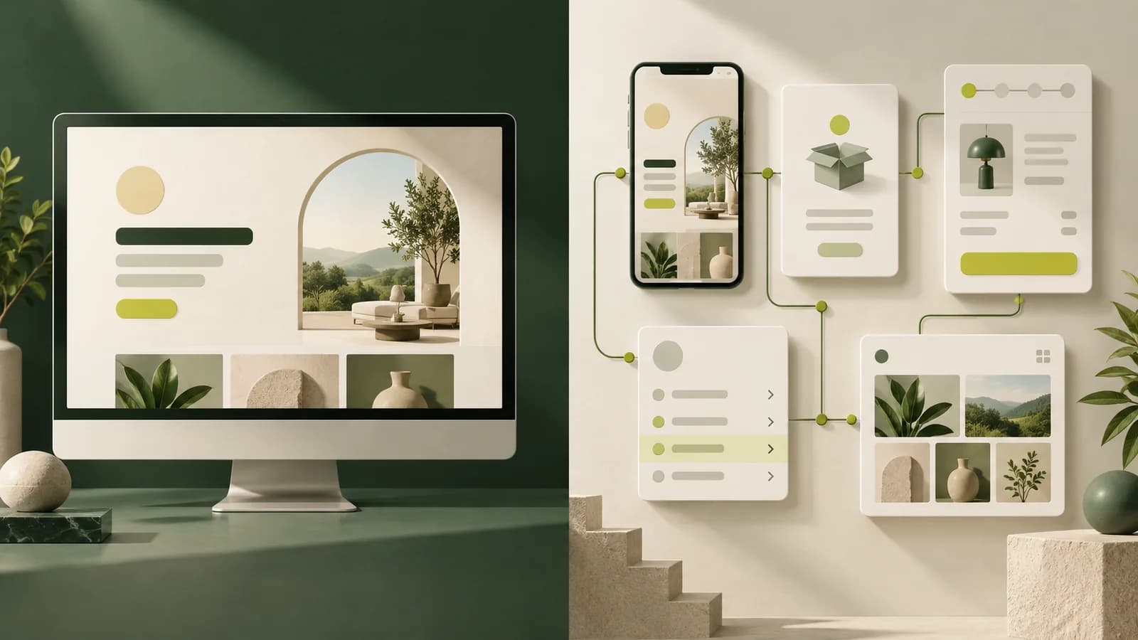 Difference between a polished template demo and complete product UX flows