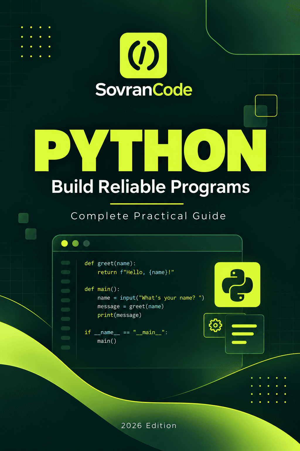 Cover of Python: Build Reliable Programs